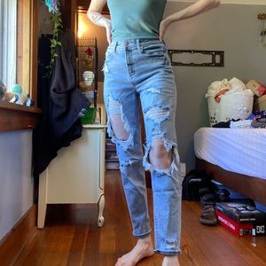 AE mom jeans